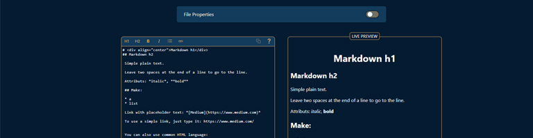 Markdown Generator